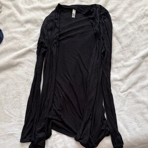 Black thin cardigan